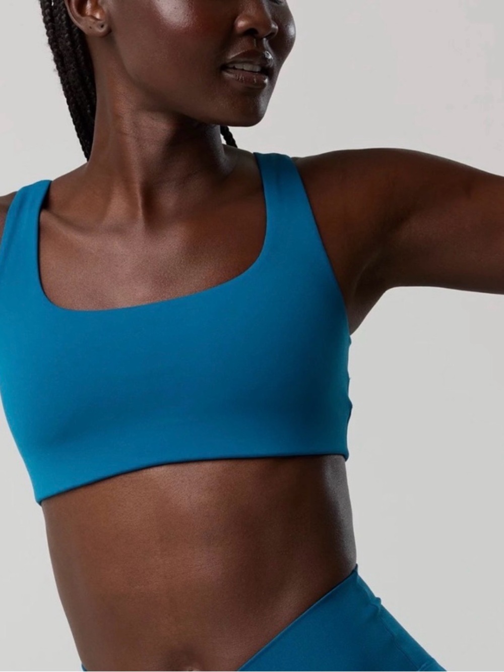 aerie Scoop-Neck Sports Bralette in Teal